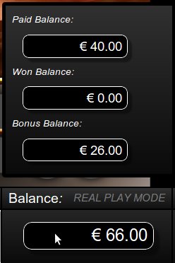 Money balance